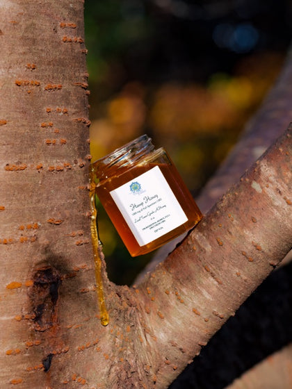 Hemp Honey, organic local honey infused with full spectrum CBD.